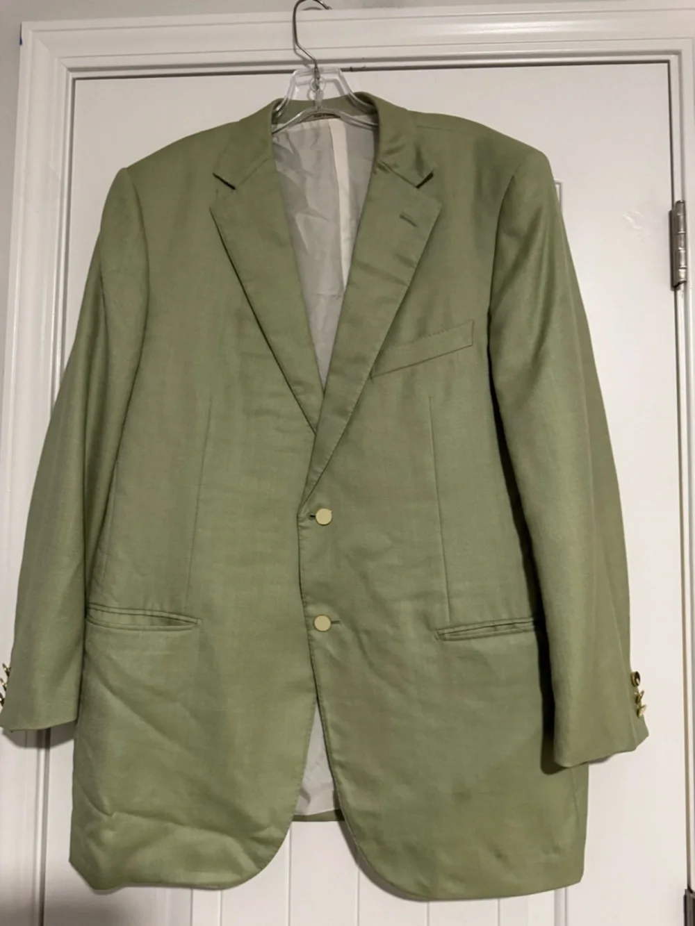 Sage Green Two-Button Sport Coat